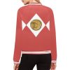 Red-White-Bomber-Jacket-Mighty-Morphing-Power-Rangers-Power-Coin-anti-hero-Red-Ranger-Tyrannosaurs-Zord-Tyrannosaurs Coin-Jason-Lee-Scott-Tyrannosaurs-Red-T-rex-t rex-trex