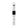 Dalmatian Print Premium Faux Leather Apple Watch Band 05 Premium Watch Band puppy animal print spots polka dots pet Cheetah Dalmatian Dalmation dog black and white wrist apple band