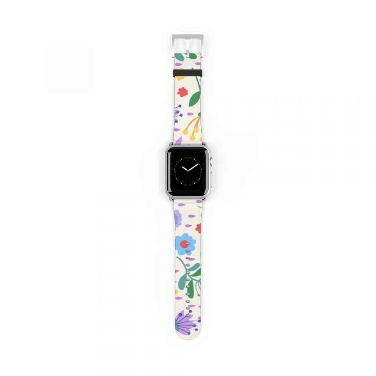 Premium Watch Band Give wrists the gift of timeless fashion with these custom watch bands. These high quality, animal-friendly faux leather watch straps are the extra missing punch to flirty outfits and nights out. Take your style to the next level with must-have accessories. Just as all previous bands will fit the Apple Watch Series 7, though, these 41mm and 45mm bands are compatible with previous Watches. .: 100% Faux Leather .: Suitable for Apple Watch Series 1, 2, 3, 4, 5, 6 & 7 devices .: One side printed