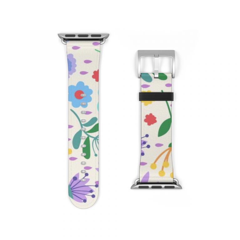 Premium Watch Band Give wrists the gift of timeless fashion with these custom watch bands. These high quality, animal-friendly faux leather watch straps are the extra missing punch to flirty outfits and nights out. Take your style to the next level with must-have accessories. Just as all previous bands will fit the Apple Watch Series 7, though, these 41mm and 45mm bands are compatible with previous Watches. .: 100% Faux Leather .: Suitable for Apple Watch Series 1, 2, 3, 4, 5, 6 & 7 devices .: One side printed
