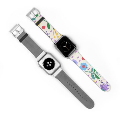 Premium Watch Band Give wrists the gift of timeless fashion with these custom watch bands. These high quality, animal-friendly faux leather watch straps are the extra missing punch to flirty outfits and nights out. Take your style to the next level with must-have accessories. Just as all previous bands will fit the Apple Watch Series 7, though, these 41mm and 45mm bands are compatible with previous Watches. .: 100% Faux Leather .: Suitable for Apple Watch Series 1, 2, 3, 4, 5, 6 & 7 devices .: One side printed