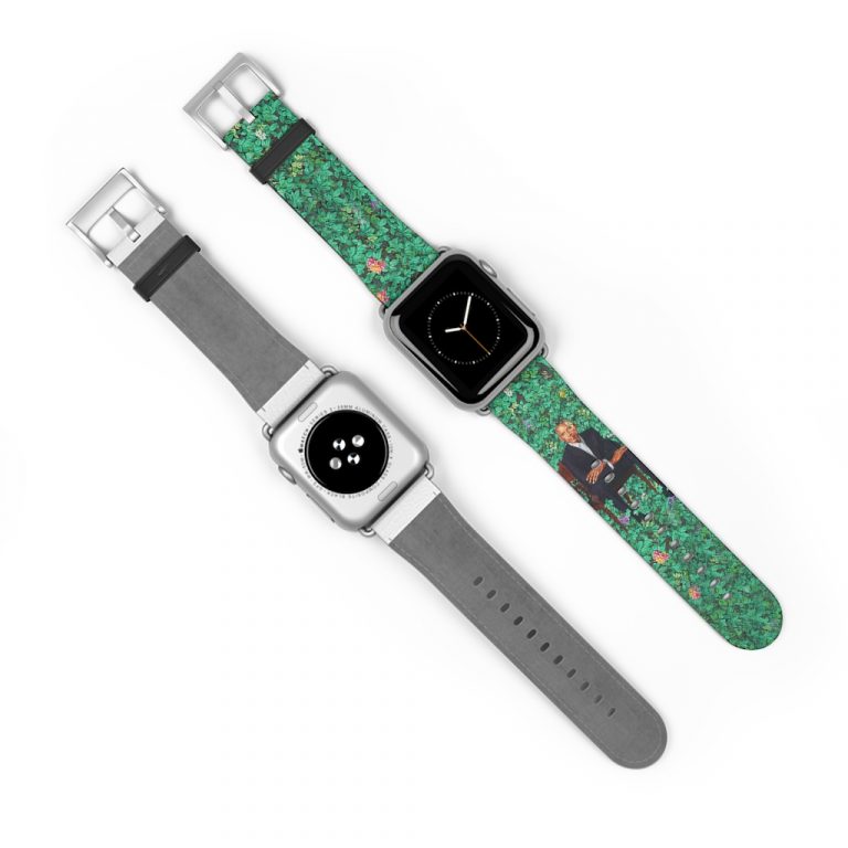 Presidential Style, 44th President of the United States, Barack Obama Watch Band Faux Leather Official Portrait for Apple Watch and Samsung Galaxy Watch.