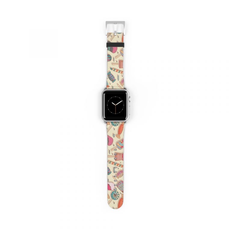 Premium Watch Band Give wrists the gift of timeless fashion with these custom watch bands. These high quality, animal-friendly faux leather watch straps are the extra missing punch to flirty outfits and nights out. Take your style to the next level with must-have accessories. Just as all previous bands will fit the Apple Watch Series 7, though, these 41mm and 45mm bands are compatible with previous Watches. .: 100% Faux Leather .: Suitable for Apple Watch Series 1, 2, 3, 4, 5, 6 & 7 devices .: One side printed