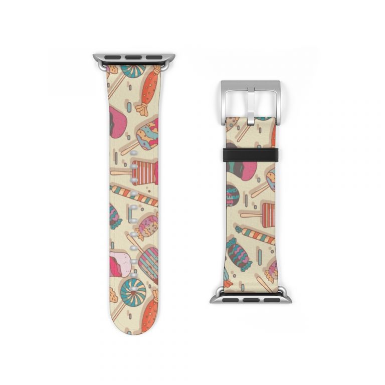 Premium Watch Band Give wrists the gift of timeless fashion with these custom watch bands. These high quality, animal-friendly faux leather watch straps are the extra missing punch to flirty outfits and nights out. Take your style to the next level with must-have accessories. Just as all previous bands will fit the Apple Watch Series 7, though, these 41mm and 45mm bands are compatible with previous Watches. .: 100% Faux Leather .: Suitable for Apple Watch Series 1, 2, 3, 4, 5, 6 & 7 devices .: One side printed