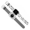 Dalmatian Print Premium Faux Leather Apple Watch Band 01 Premium Watch Band puppy animal print spots polka dots pet Cheetah Dalmatian Dalmation dog black and white wrist apple band