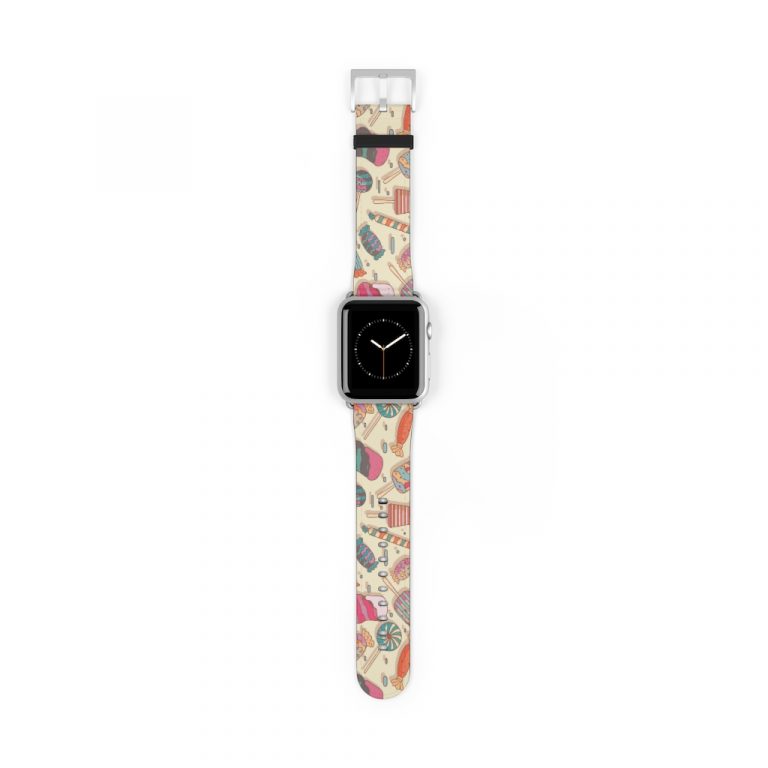 Premium Watch Band Give wrists the gift of timeless fashion with these custom watch bands. These high quality, animal-friendly faux leather watch straps are the extra missing punch to flirty outfits and nights out. Take your style to the next level with must-have accessories. Just as all previous bands will fit the Apple Watch Series 7, though, these 41mm and 45mm bands are compatible with previous Watches. .: 100% Faux Leather .: Suitable for Apple Watch Series 1, 2, 3, 4, 5, 6 & 7 devices .: One side printed