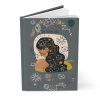 Are you a celestial soul or a galaxy gal? Maybe you just like your personal space. Whatever the reason this My Inner Space Hardcover Journal will help to get the message across. Make your everyday journaling more personal, private, and stylish with this matte hardcover journal. Available in 5.75"x8" size of 75 lined single pages, these sturdy hardcover journals are fully customizable on the front and on the back covers. The matte laminate coating on the cover will make them stay true to your personal style. .: Full wraparound print .: 75 lined single pages .: Matte finish .: Casewrap binding .: Note: 0.5"x0.5" production barcode visible on the back cover
