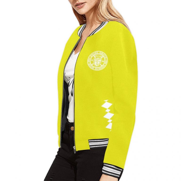 Yellow Black bomber jacket Mighty-Morphing-Power-Rangers-Asian-Woman-Yellow-Trini-Kwan-Aisha-Campbell-Toothed-Tiger-Coin-Yellow-ranger-Black-Woman-Woman-Hero-Saber-Toothed-Tiger-Power-Coin-Tigers