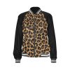 675da595c0fe47048106a35dc940a747 Leopard Print Bomber Jacket iconic as the bomber jacket - and this one takes things to a whole new level. Featuring a stand-collar type, ribbed cuffs, collar, and hem, it's as durable as it's comfortable.