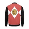 Mighty Morphing Power Rangers Power Coin red hero bomber jacket Red Ranger Tyrannosaurs Zord Tyrannosaurs Coin Jason Lee Scott Tyrannosaurs Red T-rex t rex trex