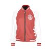 Red-White-Bomber-Jacket-Mighty-Morphing-Power-Rangers-Power-Coin-anti-hero-Red-Ranger-Tyrannosaurs-Zord-Tyrannosaurs Coin-Jason-Lee-Scott-Tyrannosaurs-Red-T-rex-t rex-trex
