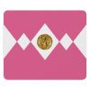 Pink Ranger Mouse Pad-Pink-Female-Superhero-wonder-woman-heroine-Girl-hero-feather-Fly-Bird-Pterodactyl-Dinosaur-Power-Ranger-Coin-Mighty-Morphing-Ranger