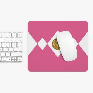 Pink Ranger Mouse Pad-Pink-Female-Superhero-wonder-woman-heroine-Girl-hero-feather-Fly-Bird-Pterodactyl-Dinosaur-Power-Ranger-Coin-Mighty-Morphing-Ranger
