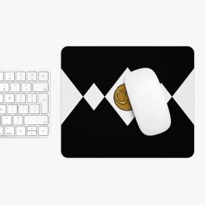 Black Ranger Mouse Pad-Dinozord-Zack-Taylor-Black-Hero-BLM-Black-Lives-Matter-Black-African-Elephant-Power-Coin-Mastodon-Power-Ranger-Mighty-Morphing-Black-man