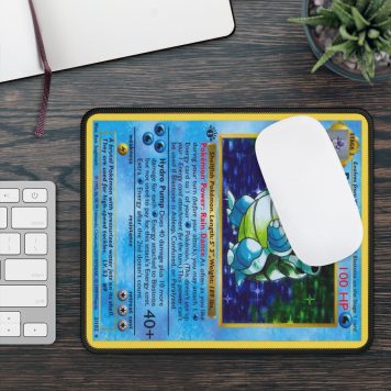 Card Gaming Mouse Pad ocean sea under water shell cannon card pokemon water type water ninja turtle Turtle Blastoise