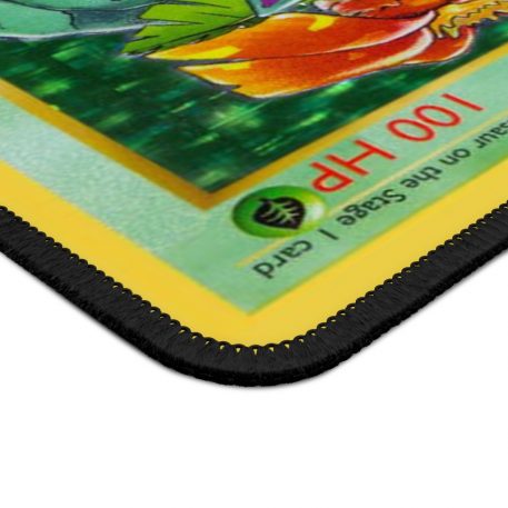 Venusaur Card Mouse Pad organic-energy-guardian-dinosaur-nature-plant-green-pokemon-grass-type-grassy-venasaur-Venusaur-card
