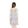 Dalmatian Sundress Animal Print Girls' Sleeveless All Over Print This all new Dalmatian dog pet costume has polka dots and spots that are black and white animal print resembling real Dogs Cruella De Vil is Cruel to Dalmation puppy and puppies cruel by contrast