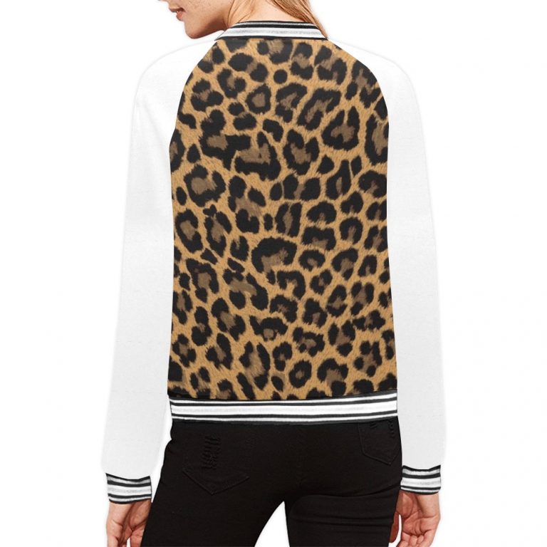 Leopard Print Bomber Jacket iconic as the bomber jacket - and this one takes things to a whole new level. Featuring a stand-collar type, ribbed cuffs, collar, and hem, it's as durable as it's comfortable.