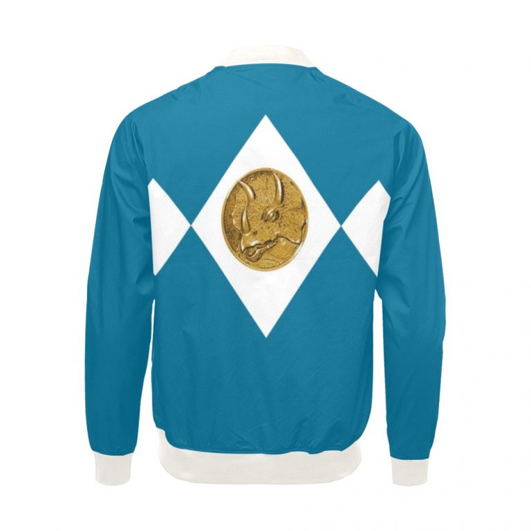 Mighty Morphing Power Rangers Power Coin Hero Blue Bomber Jacket Ranger Triceratops Triceratops Coin Billy Cranston Blue Tricerotops Defense LGBTQ Gay