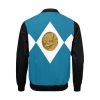 Mighty Morphing Power Rangers Power Coin Hero Blue Bomber Jacket Ranger Triceratops Triceratops Coin Billy Cranston Blue Tricerotops Defense LGBTQ Gay