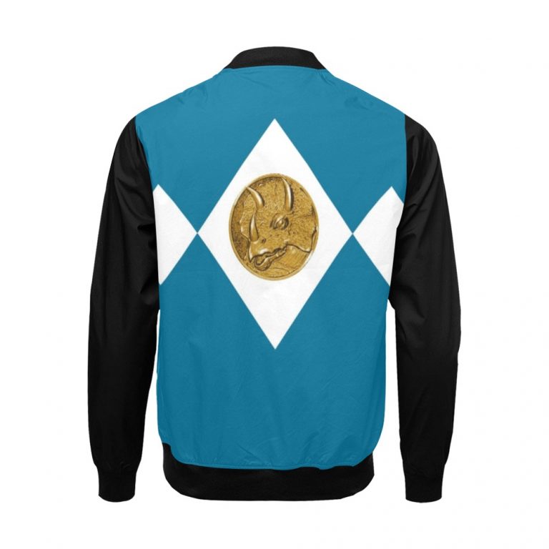 Mighty Morphing Power Rangers Power Coin Hero Blue Bomber Jacket Ranger Triceratops Triceratops Coin Billy Cranston Blue Tricerotops Defense LGBTQ Gay