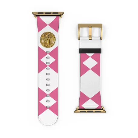 Cruelty-free Faux leather boasts impressive durability. The Pink Ranger Power Coin Watch Band is built to withstand the test of time.