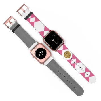 Cruelty-free Faux leather boasts impressive durability. The Pink Ranger Power Coin Watch Band is built to withstand the test of time.