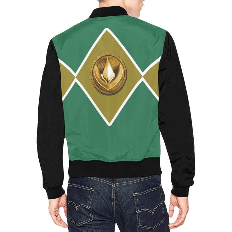 The Green Ranger Mighty Morphing Power Ranger uses his Green bomber jacket Dragonzord with it's iconic Dragonzord Coin Power Coin Tommy Oliver is the original Dragon Green Checker morpher anti-hero with this coat