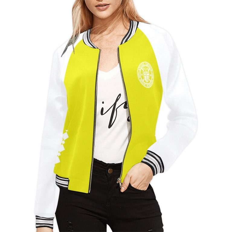 Yellow Black bomber jacket Mighty-Morphing-Power-Rangers-Asian-Woman-Yellow-Trini-Kwan-Aisha-Campbell-Toothed-Tiger-Coin-Yellow-ranger-Black-Woman-Woman-Hero-Saber-Toothed-Tiger-Power-Coin-Tigers