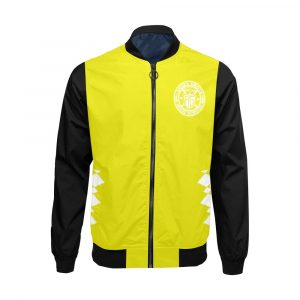 Yellow Hero Varsity Men's Bomber Jacket (AOP) - view 10