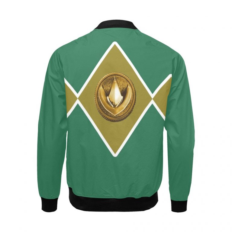 The Green Ranger Mighty Morphing Power Ranger uses his Green bomber jacket Dragonzord with it's iconic Dragonzord Coin Power Coin Tommy Oliver is the original Dragon Green Checker morpher anti-hero with this coat