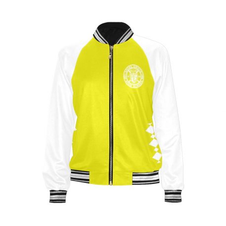 Yellow Black bomber jacket Mighty-Morphing-Power-Rangers-Asian-Woman-Yellow-Trini-Kwan-Aisha-Campbell-Toothed-Tiger-Coin-Yellow-ranger-Black-Woman-Woman-Hero-Saber-Toothed-Tiger-Power-Coin-Tigers