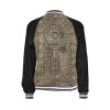 Fertility Ankh bomber jacket Few items are as iconic as the bomber jacket - and this one takes things to a whole new level. Featuring a stand-collar type, ribbed cuffs, collar, and hem, it's as durable as it's comfortable. This women's bomber jacket is made to be cute, badass, or both.