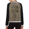 Fertility Ankh bomber jacket Few items are as iconic as the bomber jacket - and this one takes things to a whole new level. Featuring a stand-collar type, ribbed cuffs, collar, and hem, it's as durable as it's comfortable. This women's bomber jacket is made to be cute, badass, or both.