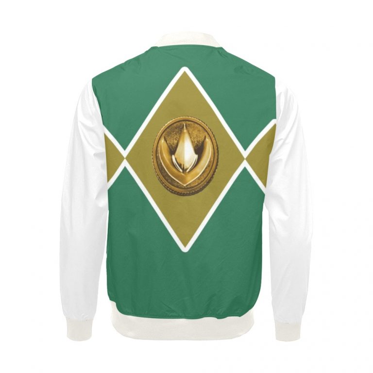 The Green Ranger Mighty Morphing Power Ranger uses his Green bomber jacket Dragonzord with it's iconic Dragonzord Coin Power Coin Tommy Oliver is the original Dragon Green Checker morpher anti-hero with this coat