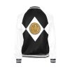 Angel Grove High School Black Ranger Women's Bomber Jacket (AOP) 10 Black Women's Bomber Jacket-Mighty-Morphing-Power-Rangers-Power-Coin-chucks-morpher-Hero-Zack-Taylor-Mastadon-Black-Ranger-Dinozord-Black-African-Elephant-Mastodon-Power-Coin