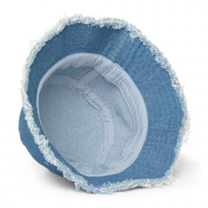 Distressed Denim Jean Style Bucket Hat