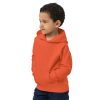 Looking for a comfy hoodie for your little one? This premium quality kids eco hoodie has a front pouch pocket, ribbed cuffs, and a lined hood for additional warmth. It's snug and soft to the touch. What's more, the hoodie is made from organic cotton and recycled polyester, making it a more earth-friendly fashion choice! • 80% organic cotton, 20% recycled polyester • Outside: 100% organic cotton • Raglan sleeves • 3 yarns • 2×2 ribbed cuffs and hem • Self-fabric neck tape (inside, back of the neck) • Half moon inside collar • Jersey-lined hood • Brushed lining