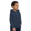Looking for a comfy hoodie for your little one? This premium quality kids eco hoodie has a front pouch pocket, ribbed cuffs, and a lined hood for additional warmth. It's snug and soft to the touch. What's more, the hoodie is made from organic cotton and recycled polyester, making it a more earth-friendly fashion choice! • 80% organic cotton, 20% recycled polyester • Outside: 100% organic cotton • Raglan sleeves • 3 yarns • 2×2 ribbed cuffs and hem • Self-fabric neck tape (inside, back of the neck) • Half moon inside collar • Jersey-lined hood • Brushed lining