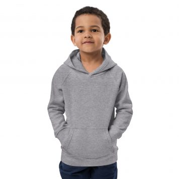 Looking for a comfy hoodie for your little one? This premium quality kids eco hoodie has a front pouch pocket, ribbed cuffs, and a lined hood for additional warmth. It's snug and soft to the touch. What's more, the hoodie is made from organic cotton and recycled polyester, making it a more earth-friendly fashion choice! • 80% organic cotton, 20% recycled polyester • Outside: 100% organic cotton • Raglan sleeves • 3 yarns • 2×2 ribbed cuffs and hem • Self-fabric neck tape (inside, back of the neck) • Half moon inside collar • Jersey-lined hood • Brushed lining