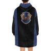Ravenclaw sherpa fleece Robe-at-Hogwarts-School-of-Witchcraft-and-Wizardry-Sorting Hat-witch Rowena Ravenclaw wit-learning-wisdom-The-emblematic-animal-eagle-blue and bronze-colours-Filius Flitwick-House ghost the Grey Lady-Helena Ravenclaw-daughter of Rowena-element of air-sky-eagle feathers-hourglass contained blue sapphires
