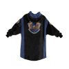 Ravenclaw sherpa fleece Robe-at-Hogwarts-School-of-Witchcraft-and-Wizardry-Sorting Hat-witch Rowena Ravenclaw wit-learning-wisdom-The-emblematic-animal-eagle-blue and bronze-colours-Filius Flitwick-House ghost the Grey Lady-Helena Ravenclaw-daughter of Rowena-element of air-sky-eagle feathers-hourglass contained blue sapphires