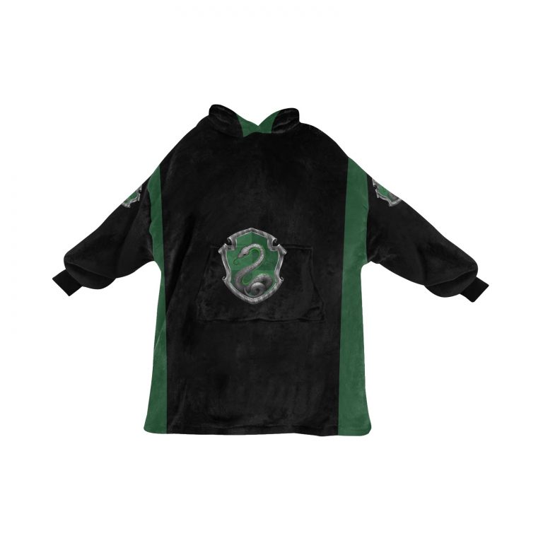 Slytherin sherpa fleece Robe-House-at-Hogwarts-School-of-Witchcraft-and-Wizardry-Salazar Slytherin-Sorting Hat-cunning-resourcefulness-leadership-and-ambition-Draco Malfoy-Merula Snyde-Pansy Parkinson-Tom Riddle-the Death Eaters-pure-blood-students-Muggle-born-emblematic-animal-snake-colours-green-silver-Horace Slughorn-Severus Snape-patron ghost-Bloody Baron-element-of-water-serpents-sea-lochs-European-mythology-physically-fluid-and-flexible-in-Celtic mythology-water-is-a portal-to-another-world-wizarding-society