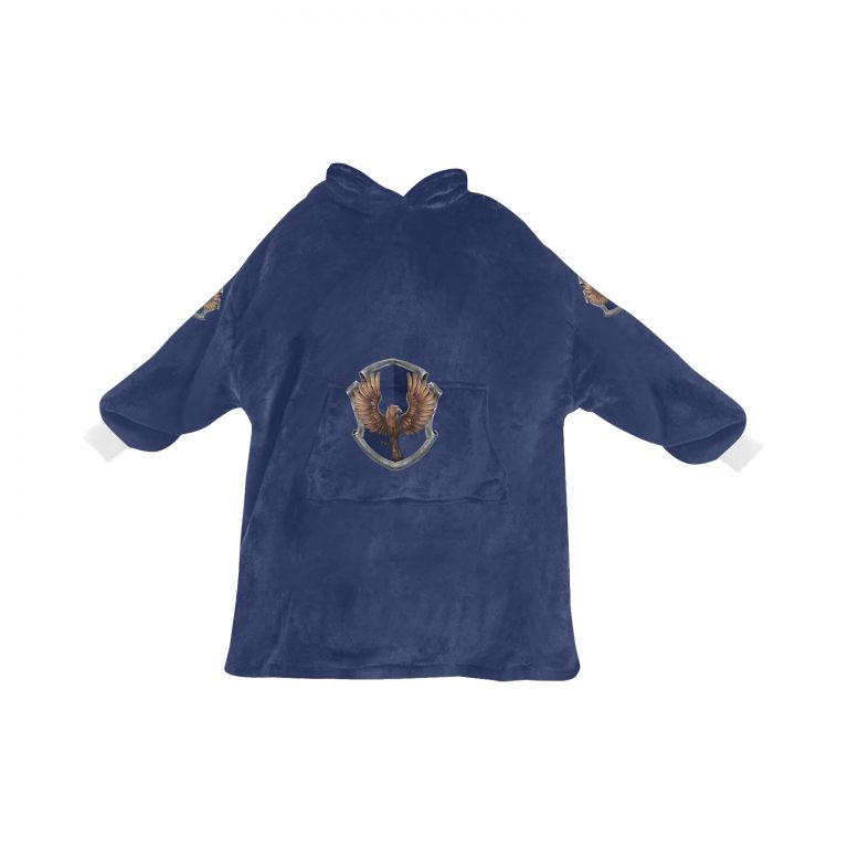 Ravenclaw sherpa fleece Robe-at-Hogwarts-School-of-Witchcraft-and-Wizardry-Sorting Hat-witch Rowena Ravenclaw wit-learning-wisdom-The-emblematic-animal-eagle-blue and bronze-colours-Filius Flitwick-House ghost the Grey Lady-Helena Ravenclaw-daughter of Rowena-element of air-sky-eagle feathers-hourglass contained blue sapphires.