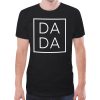 Chic DaDa Relaxed Fit Short Sleeve Tee Black Front Chic DaDa & MaMa family matching tees Relaxed Fit Short Sleeve T-Shirt women's Top men's tops