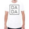 Chic DaDa Relaxed Fit Short Sleeve Tee White Front Chic DaDa & MaMa family matching tees Relaxed Fit Short Sleeve T-Shirt women's Top men's tops