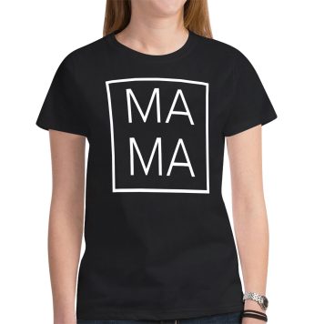 Chic DaDa & MaMa family matching tees Relaxed Fit Short Sleeve T-Shirt women's Top men's tops