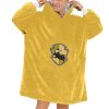 Hufflepuff sherpa fleece Robe-at-Hogwarts-School-of-Witchcraft-and-Wizardry-Sorting Hat-medieval witch Helga Hufflepuff-inclusive-valuing-hard-work-dedication-patience-loyalty-fair play-The emblematic animal was a badger-yellow and black-house-colours-The Head of Hufflepuff was Pomona Sprout-the Fat Friar was the House's patron ghost-corresponded roughly to the element of earth-yellow-wheat-black-soil-point hourglass contained yellow diamonds-Students-sorted-into-Hufflepuff-demonstrated-strong abilities in Herbology