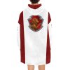 White-Lion Gryffindor hogwarts wizarding world Sherpa Fleece House Robe Cloak-Image-04 Gryffindor sherpa fleece Robe-at-Hogwarts-School-of-Witchcraft-and-Wizardry-Sorting Hat-Godric Gryffindor-students possessing characteristics-courage-chivalry-nerve-determination-The emblematic animal was a lion-colours-scarlet-gold-rubies-Nicholas de Mimsy-Porpington-Nearly Headless Nick-House ghost-element of fire-motto was Forti Animo Estote
