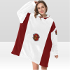 Womens-White-Lion Gryffindor hogwarts wizarding world Sherpa Fleece House Robe Cloak-Image-01 Gryffindor sherpa fleece Robe-at-Hogwarts-School-of-Witchcraft-and-Wizardry-Sorting Hat-Godric Gryffindor-students possessing characteristics-courage-chivalry-nerve-determination-The emblematic animal was a lion-colours-scarlet-gold-rubies-Nicholas de Mimsy-Porpington-Nearly Headless Nick-House ghost-element of fire-motto was Forti Animo Estote